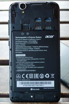 Обзор смартфона Acer Liquid Z630