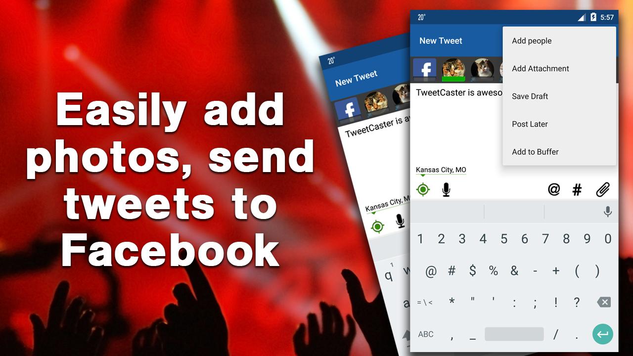 TweetCaster 9.4.7. Скриншот 3