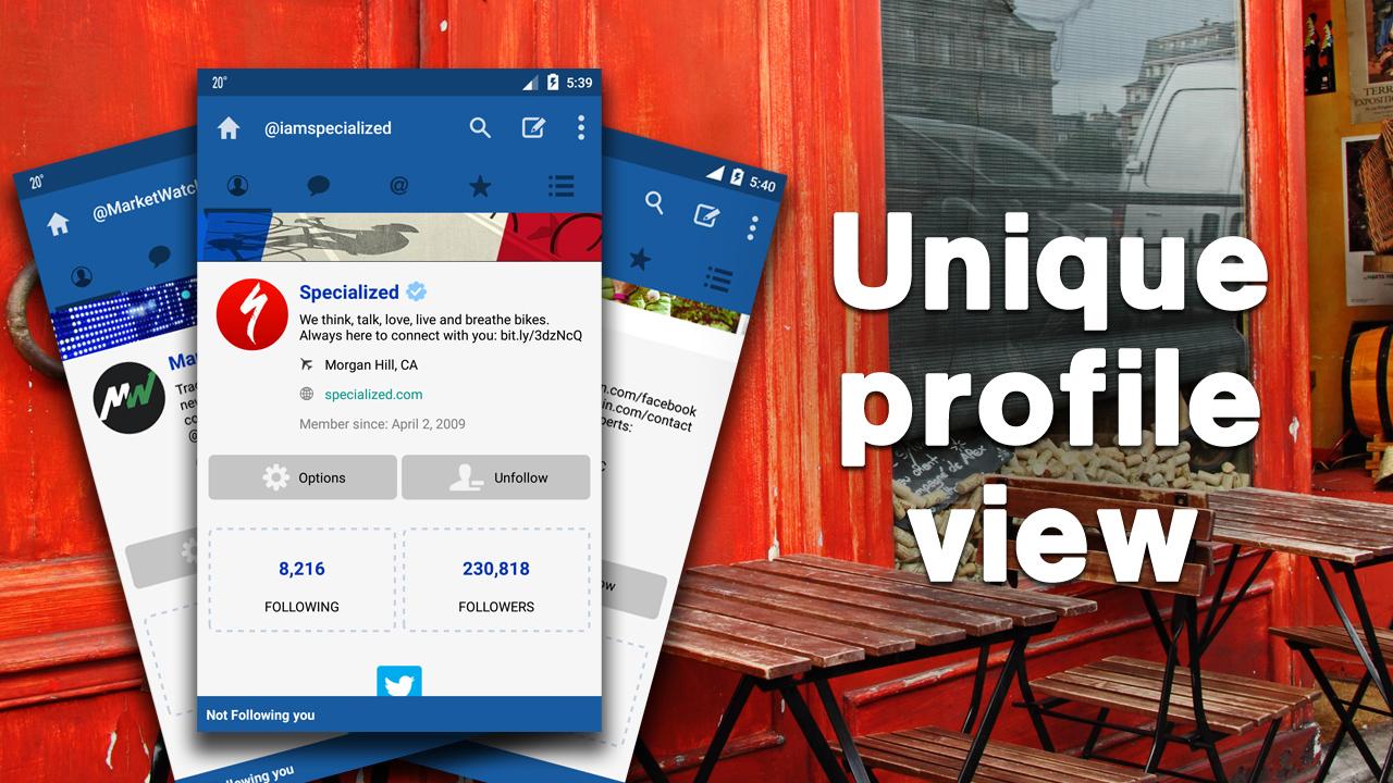 TweetCaster 9.4.7. Скриншот 5