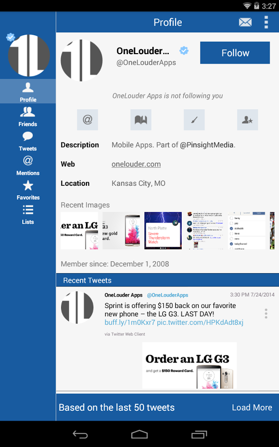 TweetCaster 9.4.7. Скриншот 14