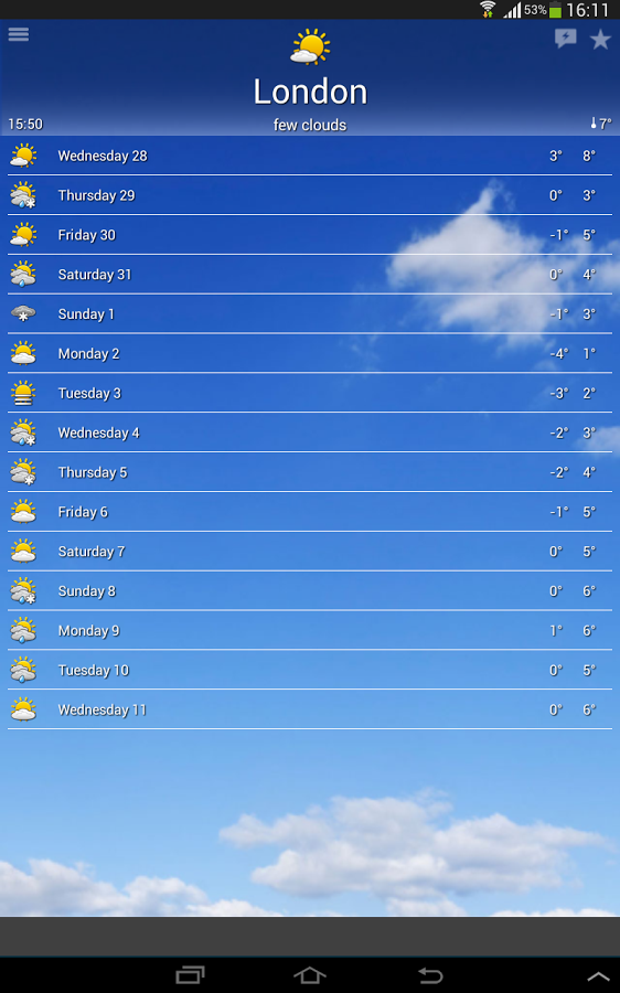 the Weather 2.70.2. Скриншот 5