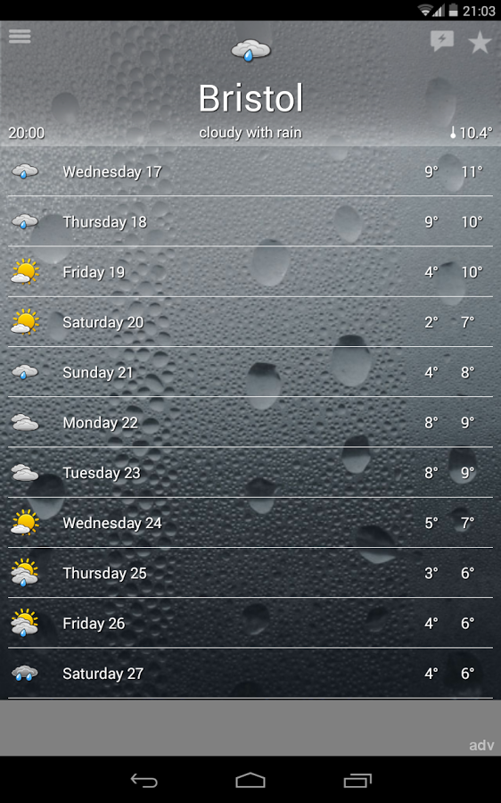 the Weather 2.70.2. Скриншот 7