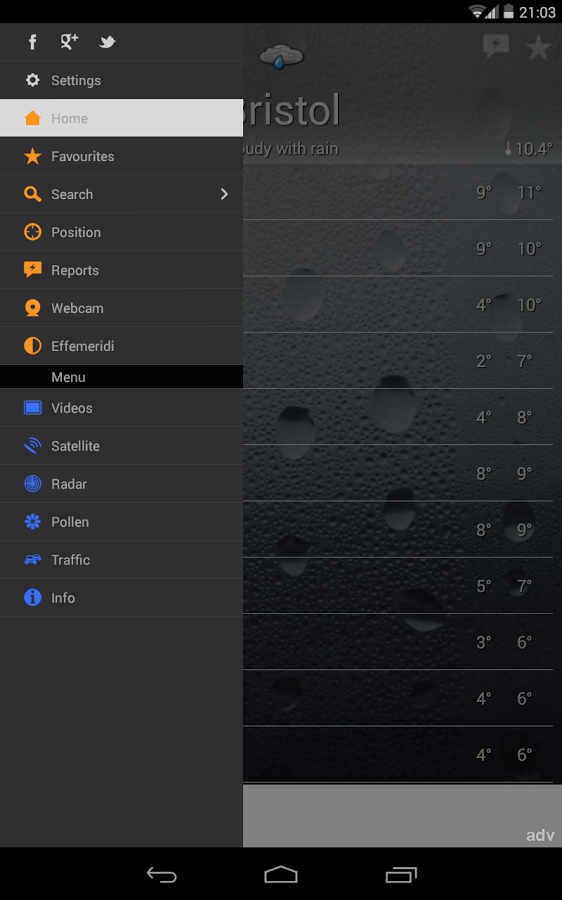 the Weather 2.70.2. Скриншот 10