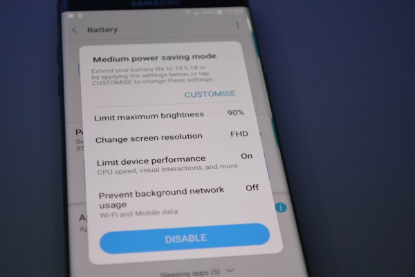 Galaxy Note 7 уменьшает разрешение экрана для сохранения заряда батареи