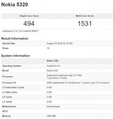 Не вышедшие смартфоны Nokia появились в бенчмарке