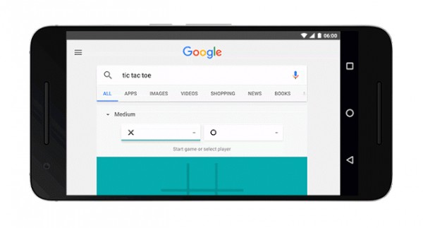 Google добавил игры "Крестики-нолики" и "Пасьянс" в поиск