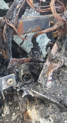 В США из-за Galaxy Note 7 сгорела машина