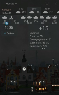 Обзор погодной программы YoWindow на Android