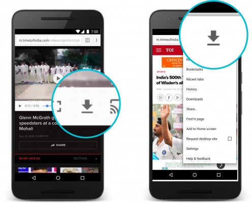 Chrome для Android научится скачивать видео