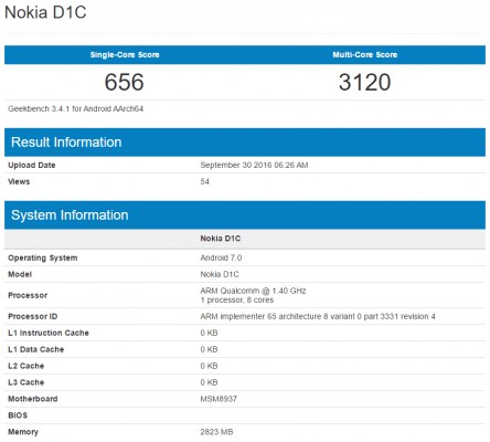 Новая Nokia получит Android 7.0 и 3 ГБ «оперативки»