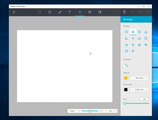 Microsoft показала новый Paint для Windows 10