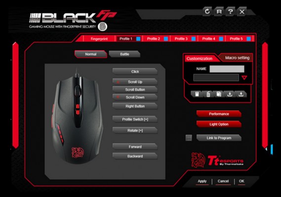 Black FP – мышь со сканером отпечатков пальцев