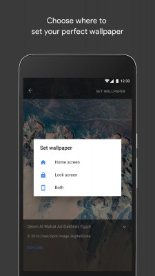 Google выпустила фирменное приложение для смены обоев