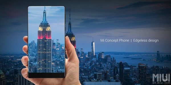 Xiaomi представила невероятный концептфон с огромным экраном без рамок