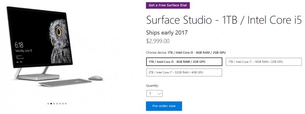 Все моноблоки Surface Studio были распроданы за 3 дня