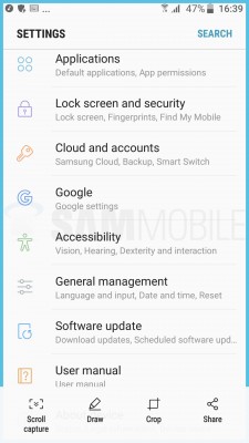 Как выглядит TouchWiz от Samsung на базе Android 7.0 Nougat