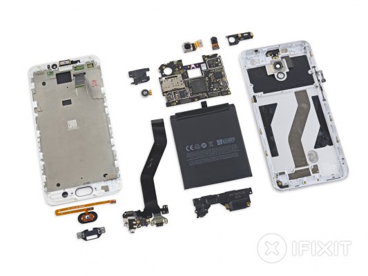 Разбор Meizu MX6 от iFixit