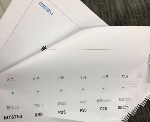 В сеть утек план Meizu по выпуску смартфонов