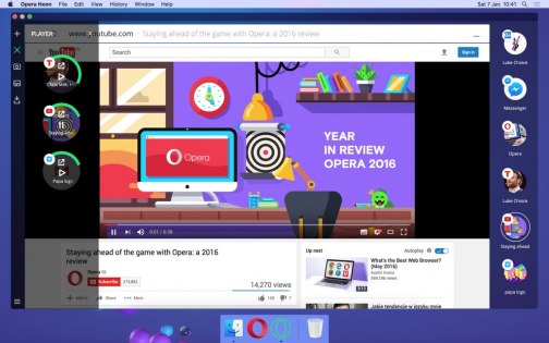 Opera Neon — экспериментальный браузер будущего для Windows и macOS