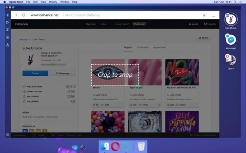 Opera Neon — экспериментальный браузер будущего для Windows и macOS