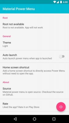 Как расширить меню выключения Android