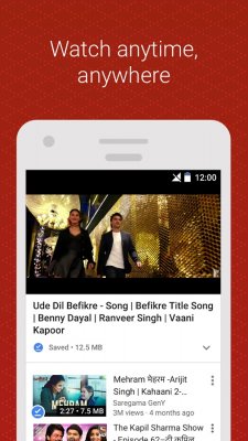 Вышло приложение YouTube Go для сохранения видео на Android