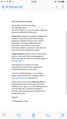 Google проведет большую уборку в Play Store
