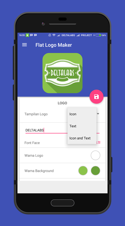 Flat Logo Maker 2.0. Скриншот 1