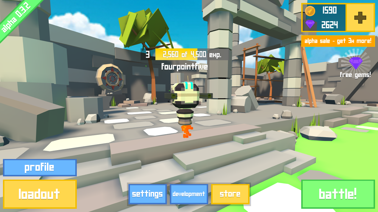 Rocket Shock 3D - Alpha 0.7.0. Скриншот 3