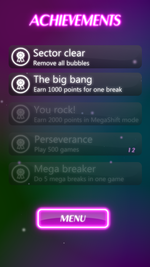 Bubble Breaker Neon 1.0. Скриншот 6