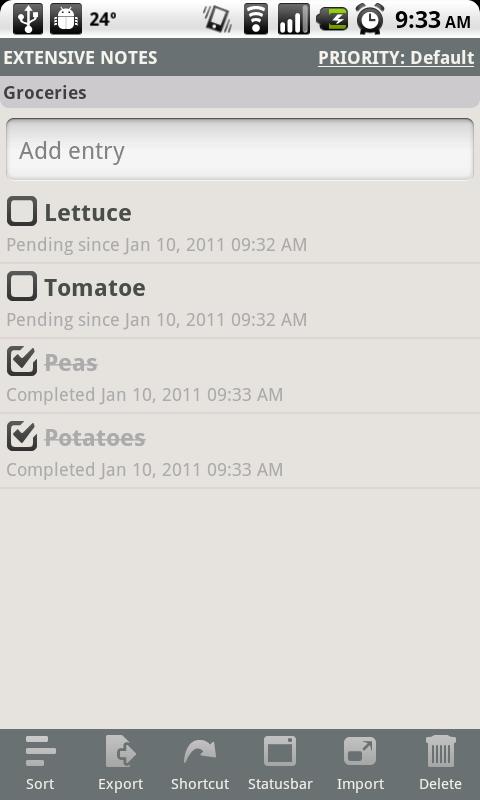 Extensive Notes Lite 1.0.64. Скриншот 1