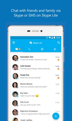 Microsoft запускает оптимизированный Skype Lite