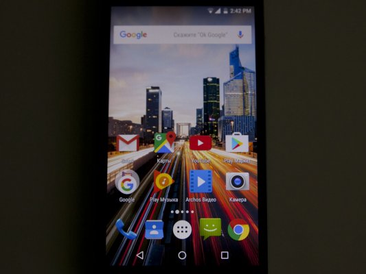 Обзор Archos 55 Helium Ultra — Дисплей. 1