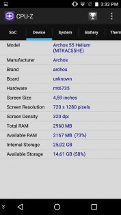 Обзор Archos 55 Helium Ultra — Железо. 2