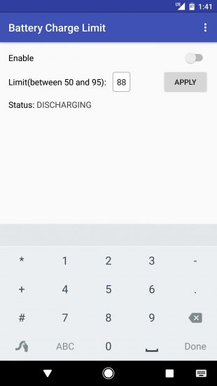 Battery Charge Limit 1.1.1. Скриншот 2