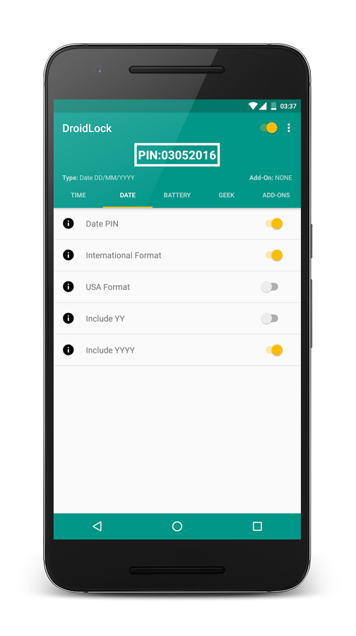 DroidLock: Dynamic Lockscreen 1.0.3b. Скриншот 2