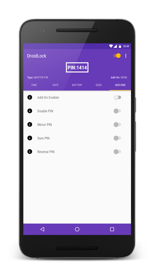 DroidLock: Dynamic Lockscreen 1.0.3b. Скриншот 5