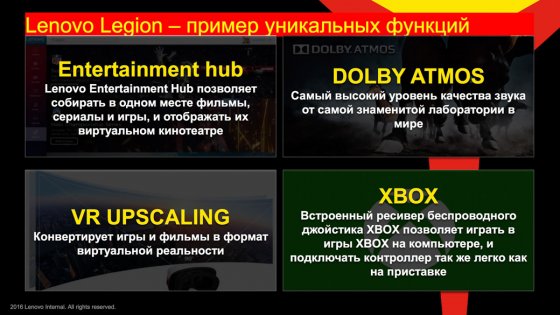 Lenovo представила новый геймерский бренд Legion в России