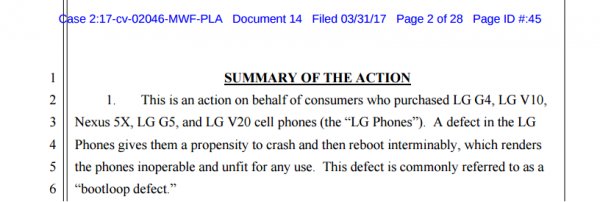 На LG подали в суд за бутлуп в смартфонах