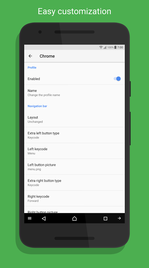 Custom Navigation Bar 1.1.0. Скриншот 2