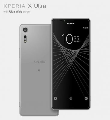 Sony Xperia X Ultra c экраном 21:9 появился на рендерах