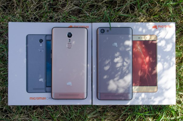 Micromax Canvas Juice A1 и A1 plus совместный обзор — Внешний вид. 2