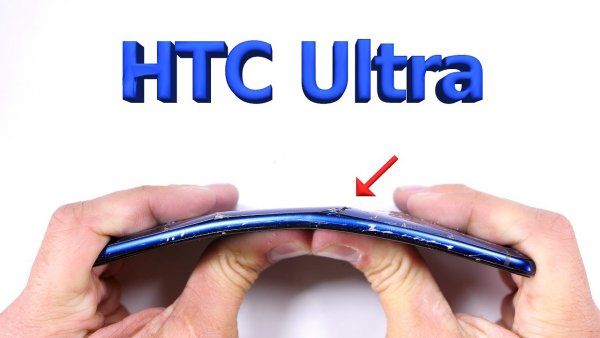 Сапфировое стекло HTC U Ultra Delux Sapphire проверили на прочность