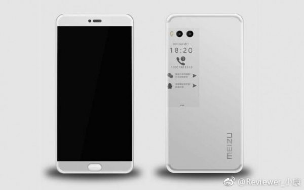 Meizu Pro 7 получит дополнительный экран E-Ink