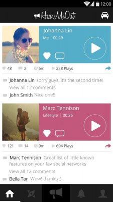 HearMeOut — соцсеть для обмена голосовыми сообщениями