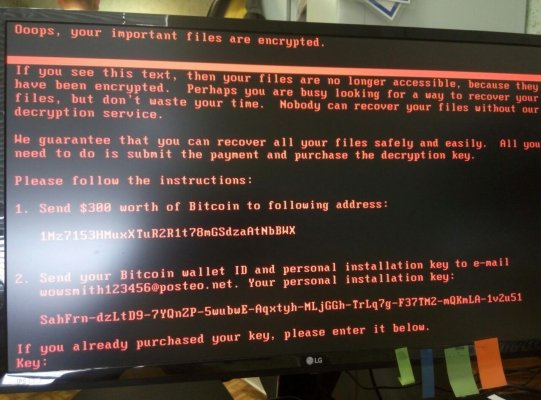 Аналог вируса WannaCry поразил Украину и частично Россию