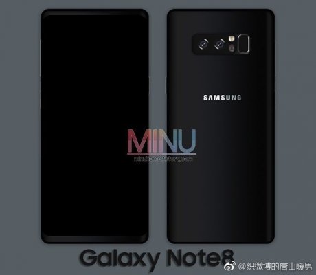 Появились чехлы для Galaxy Note 8, раскрывающие его дизайн