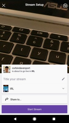 Стримить на Twitch можно будет со смартфона