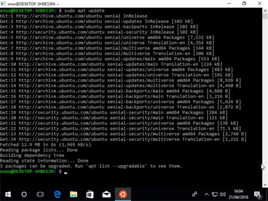 Ubuntu теперь можно запускать в Windows 10