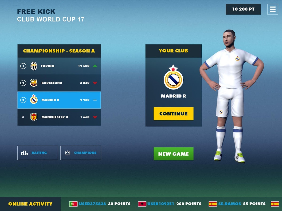 Free Kick Club World Cup 17 1.0.3. Скриншот 10